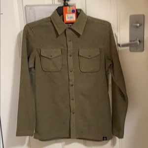 River Edge Men’s Waffle Knit Snap Up Shirt